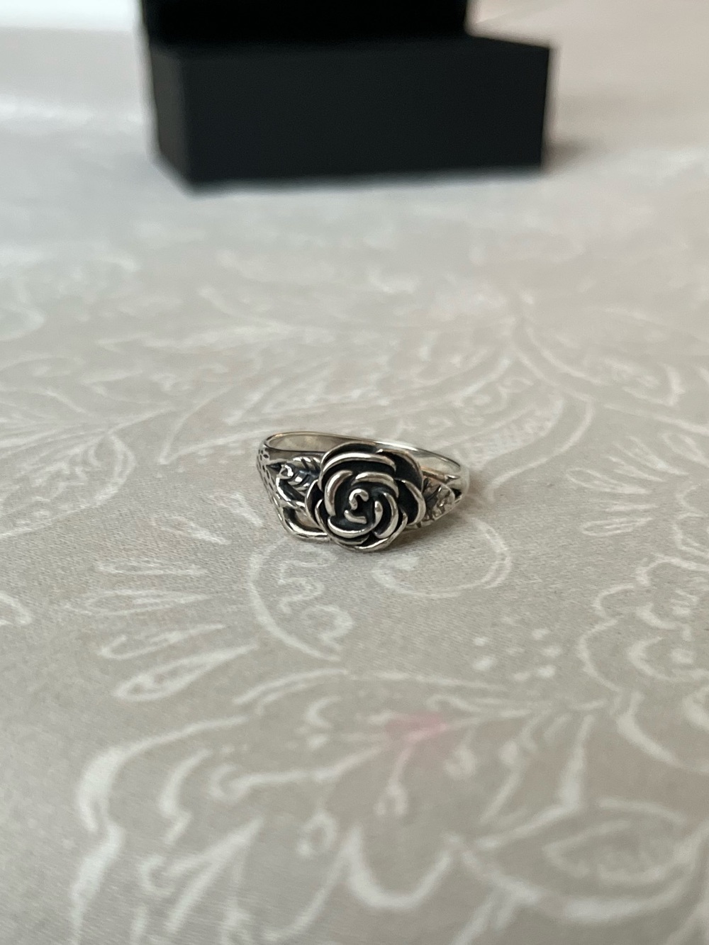 Silver Rose Ring